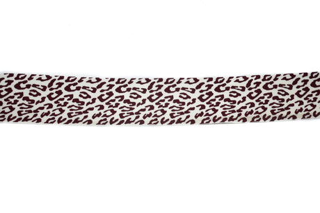Fold-Over Elastic Leopard Print 1.63"