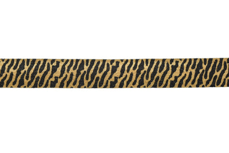 Fold-Over Elastic Tiger Print 0.63"