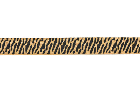Fold-Over Elastic Tiger Print 0.63"
