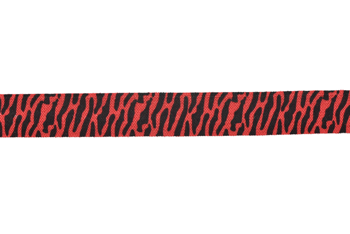 Fold-Over Elastic Tiger Print 0.63"