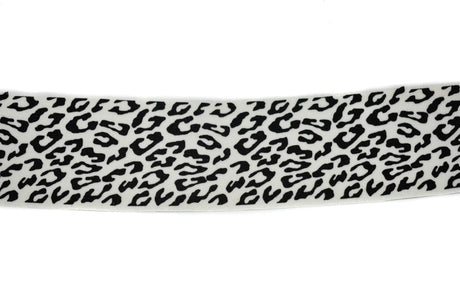 Fold-Over Elastic Leopard Print 1.63"