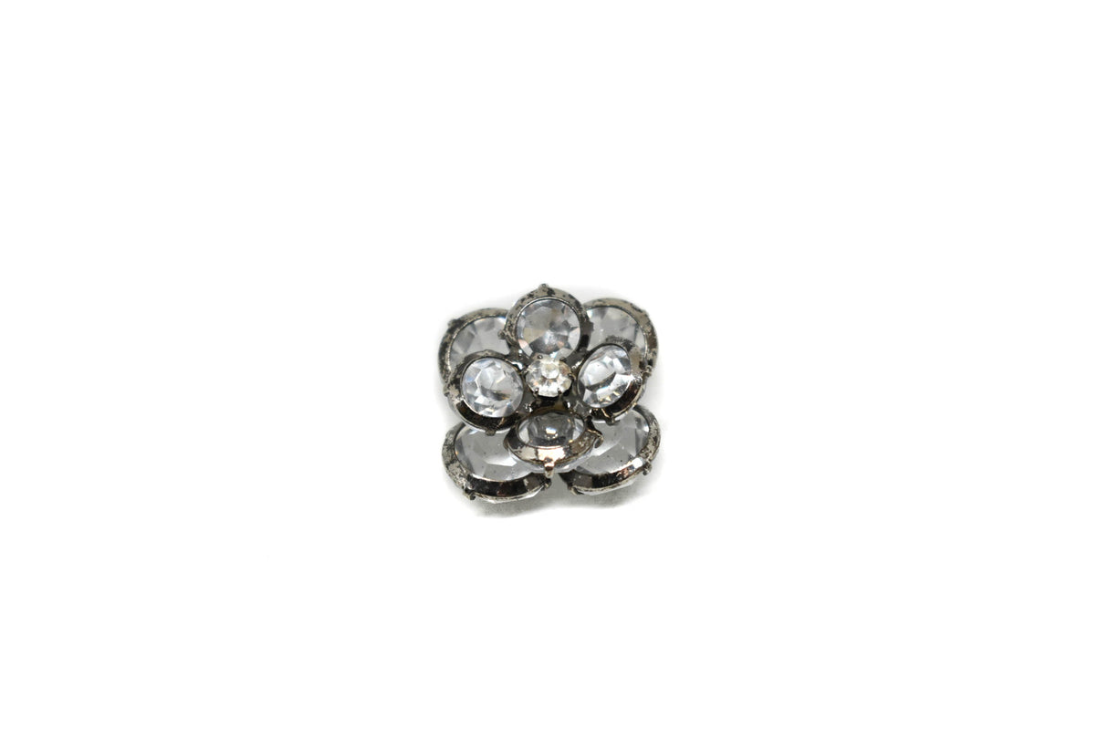Crystal Flower Buttons
