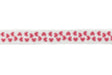 Fold-Over Elastic Heart Print 0.63"