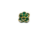 Crystal Flower Buttons