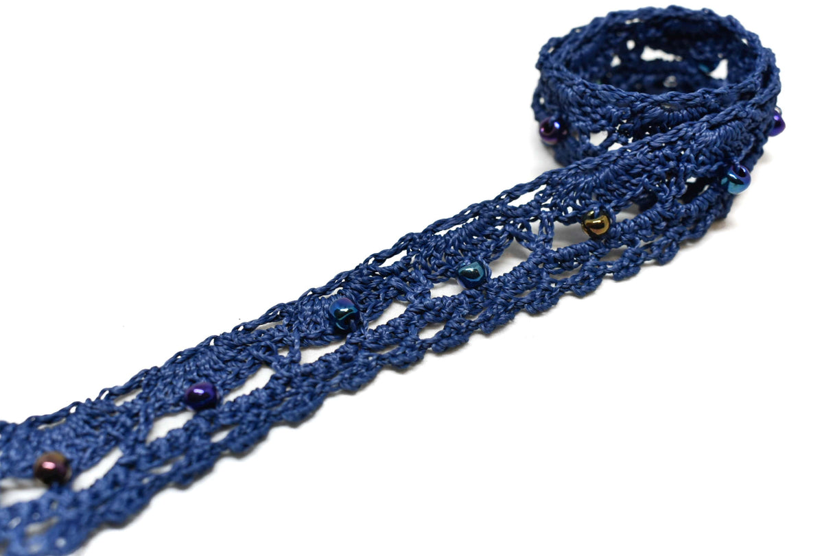 Crochet Beaded Trim 0.625 in