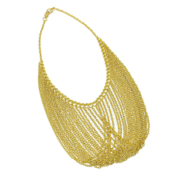 Gold Necklace Dangling Chain Connector