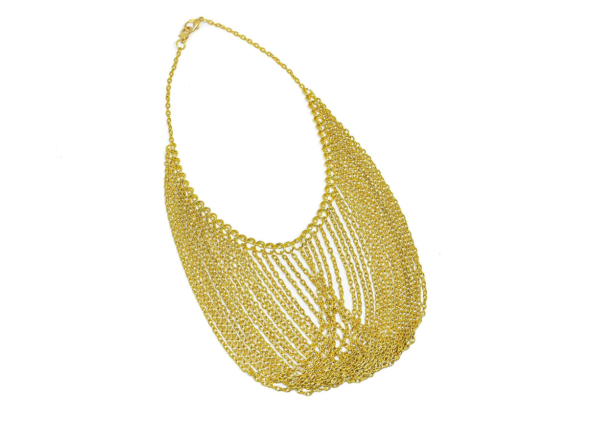 Gold Necklace Dangling Chain Connector