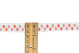 Fold-Over Elastic Heart Print 0.63"