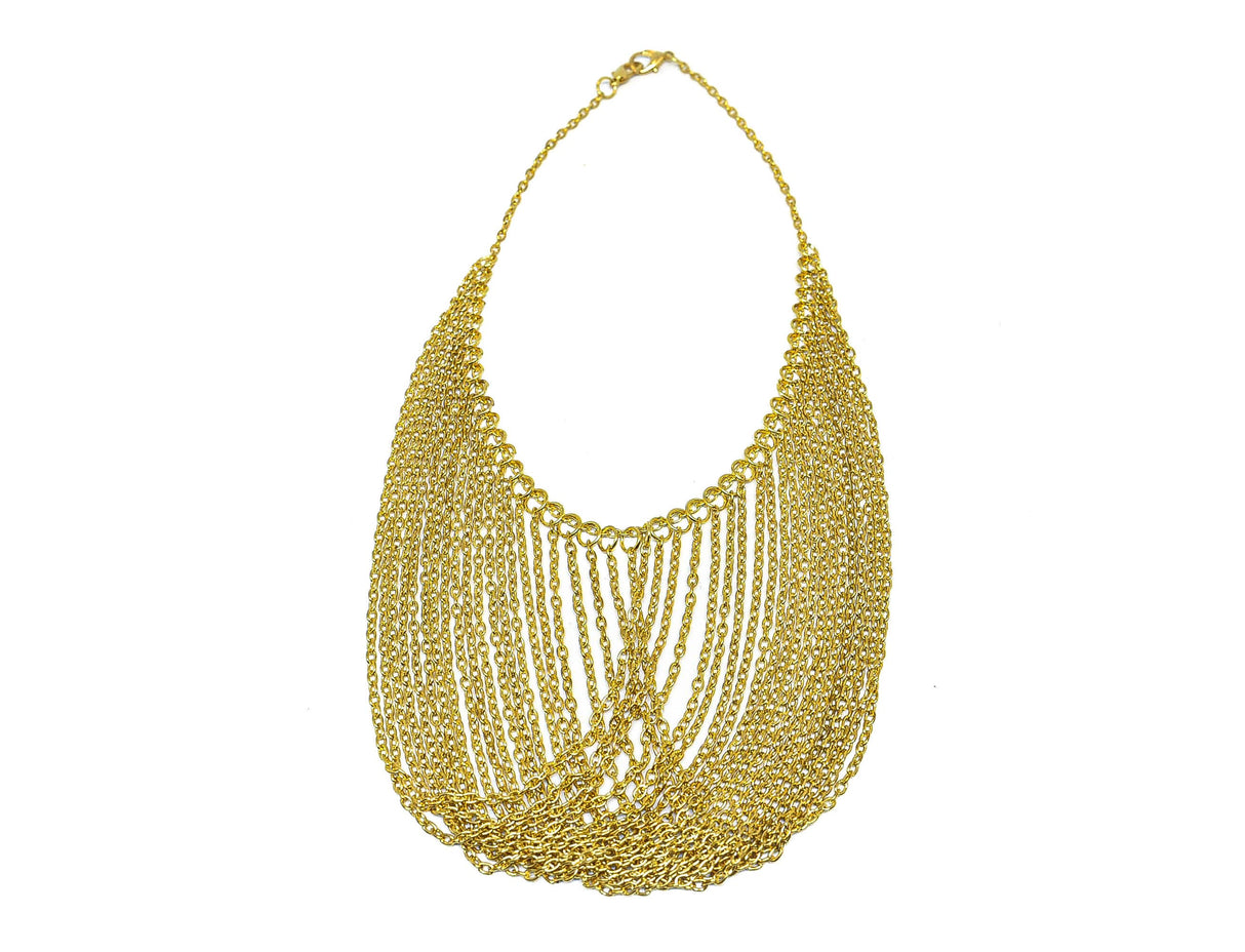 Gold Necklace Dangling Chain Connector
