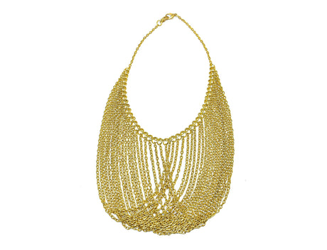 Gold Necklace Dangling Chain Connector