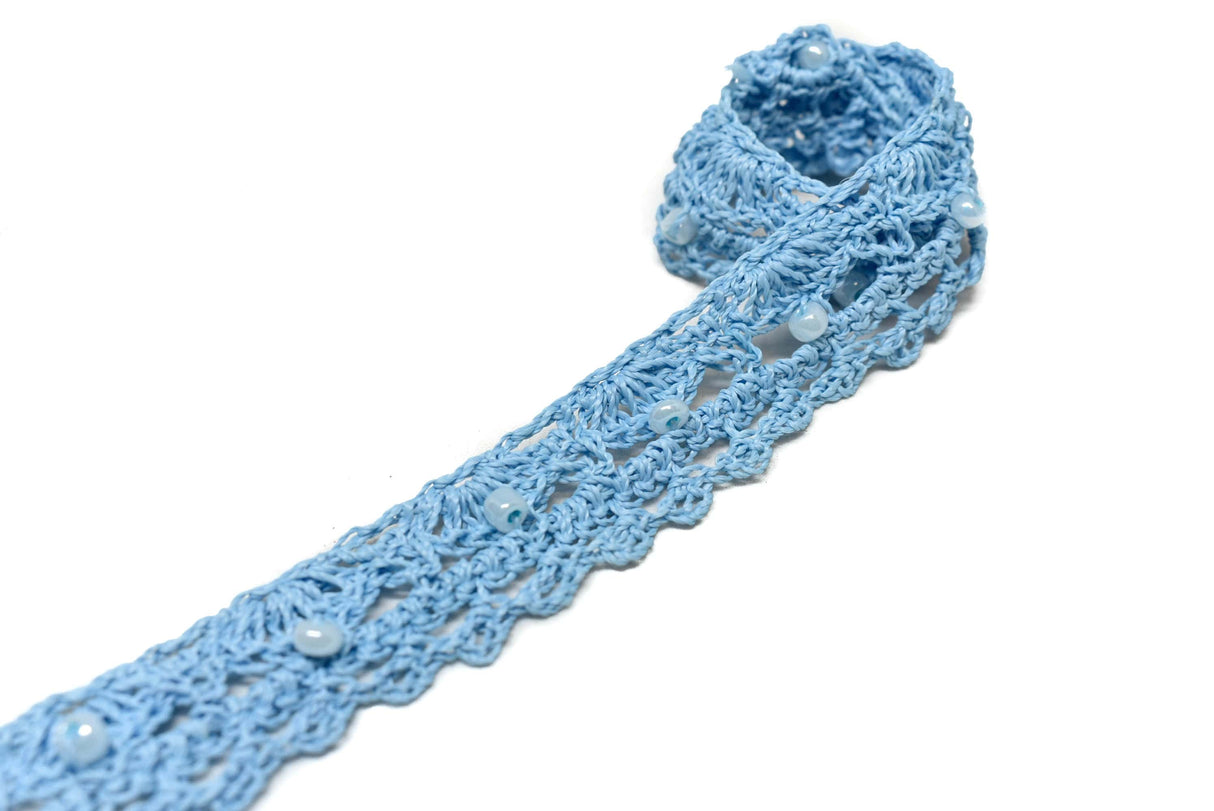 Crochet Beaded Trim 0.625 in