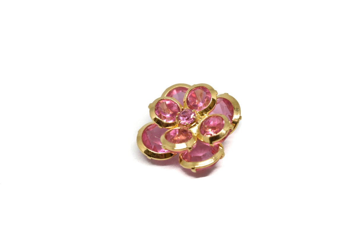 Crystal Flower Buttons