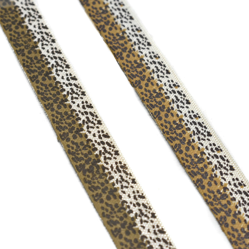 Fold-Over Elastic Cheetah Print 0.63"