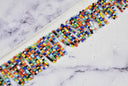 Beaded Fringe Trim Multi-Color Dangling