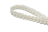 Braided Gimp Trim Ivory 2/5"