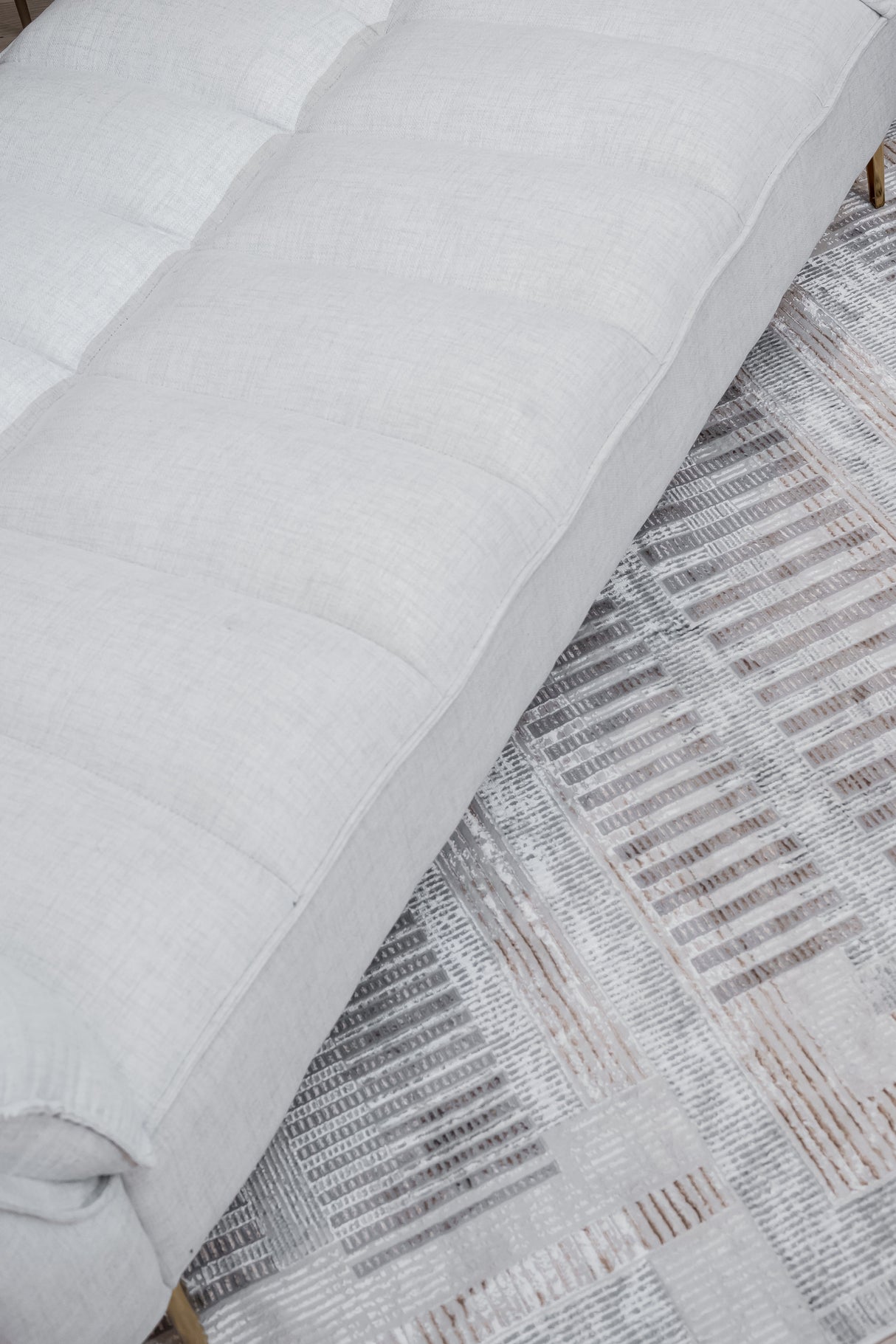 KAI 204 Polyester Fabric - Cream-Based Bronze, Ivory, Grey Geometric Detailing, 5' 3" x 7' 4", 7' 9" x 10' 9", 10' x 13' (3 Sizes)