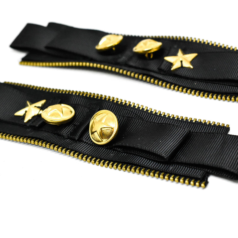 Epaulet Black Gold Military Shoulder