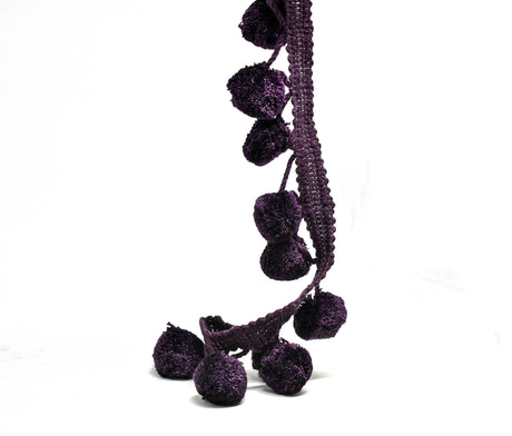 Pom-Pom Trim Puffy Dangling 2 Inch