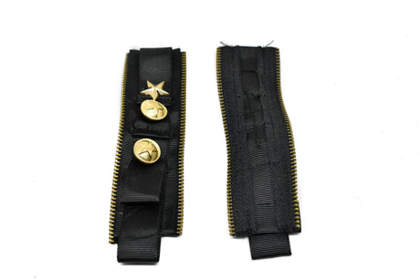 Epaulet Black Gold Military Shoulder