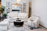 KAI 206 Polyester Fabric - Charcoal Abstract High-Low Texture, Cream And Bronze Accents (1 Rug Collection)