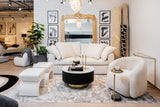 KAI 206 Polyester Fabric - Charcoal Abstract High-Low Texture, Cream And Bronze Accents (1 Rug Collection)