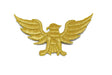 Embroidered Eagle Iron-On Patch Gold