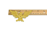 Embroidered Eagle Iron-On Patch Gold