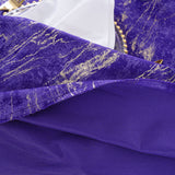 Round Velvet Tablecloth 132" Regency Purple