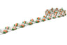 Floral Gimp Trim 0.38" White Tape