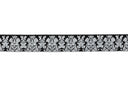 Fold-Over Elastic Damask Print 0.63"