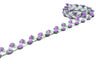 Floral Gimp Trim 0.38" White Tape