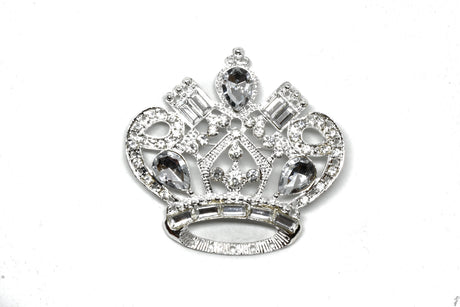 Crown Rhinestone Brooch