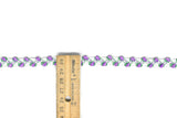 Floral Gimp Trim 0.38" White Tape