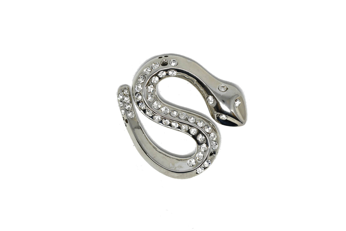 Rhinestone Snake Applique 2" x 2"