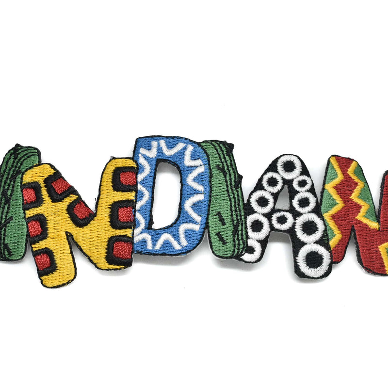 Embroidered Iron-On Indian Patch