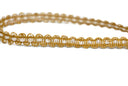 Gimp Trim Metallic Gold on Coral Red 3/8"