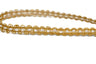 Gimp Trim Metallic Gold on Coral Red 3/8"