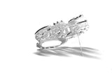 Crown Rhinestone Brooch