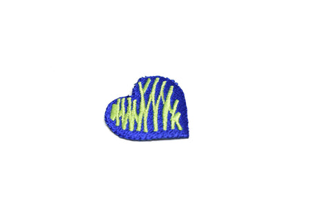 Heart Iron-On Patch Electric Blue