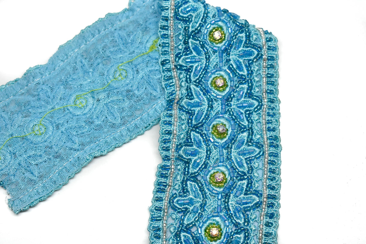 Beaded Ribbon Trim 2.25" Indian
