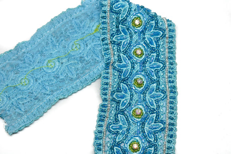 Beaded Ribbon Trim 2.25" Indian