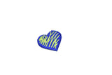 Heart Iron-On Patch Electric Blue