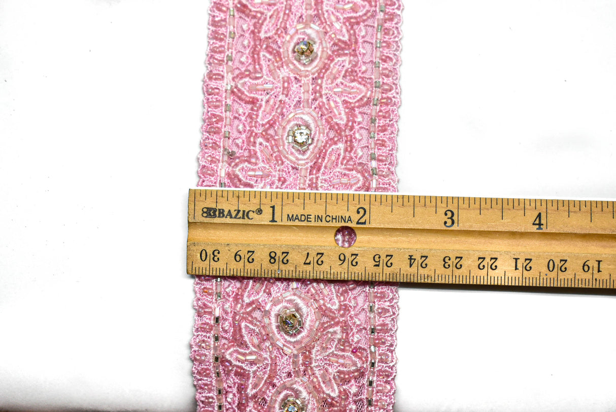 Beaded Ribbon Trim 2.25" Indian