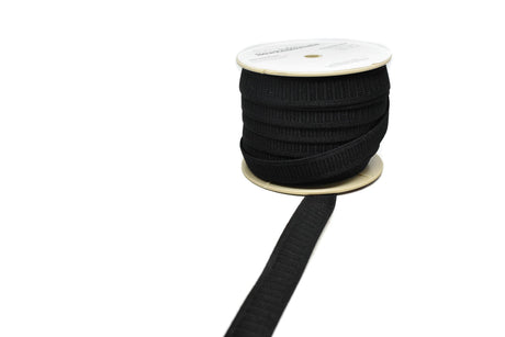 Woven Non-Roll Elastic Black 0.75in