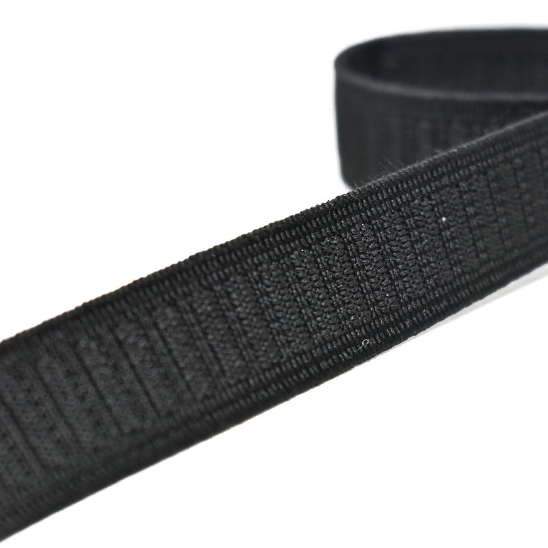 Woven Non-Roll Elastic Black 0.75in