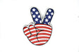Applique Patch American Flag Peace Sign