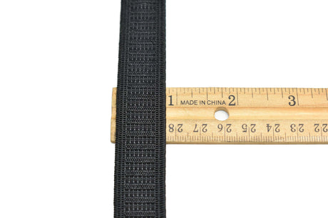Woven Non-Roll Elastic Black 0.75in