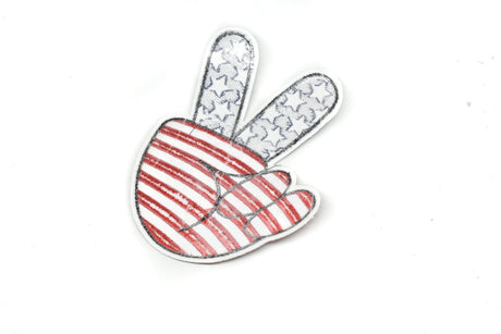 Applique Patch American Flag Peace Sign