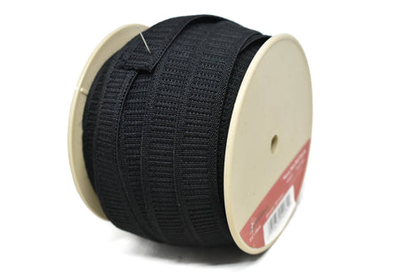Woven Non-Roll Elastic Black 0.75in
