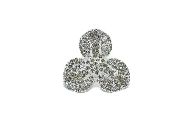 Rhinestone Brooch Lily Flower 2 Inch